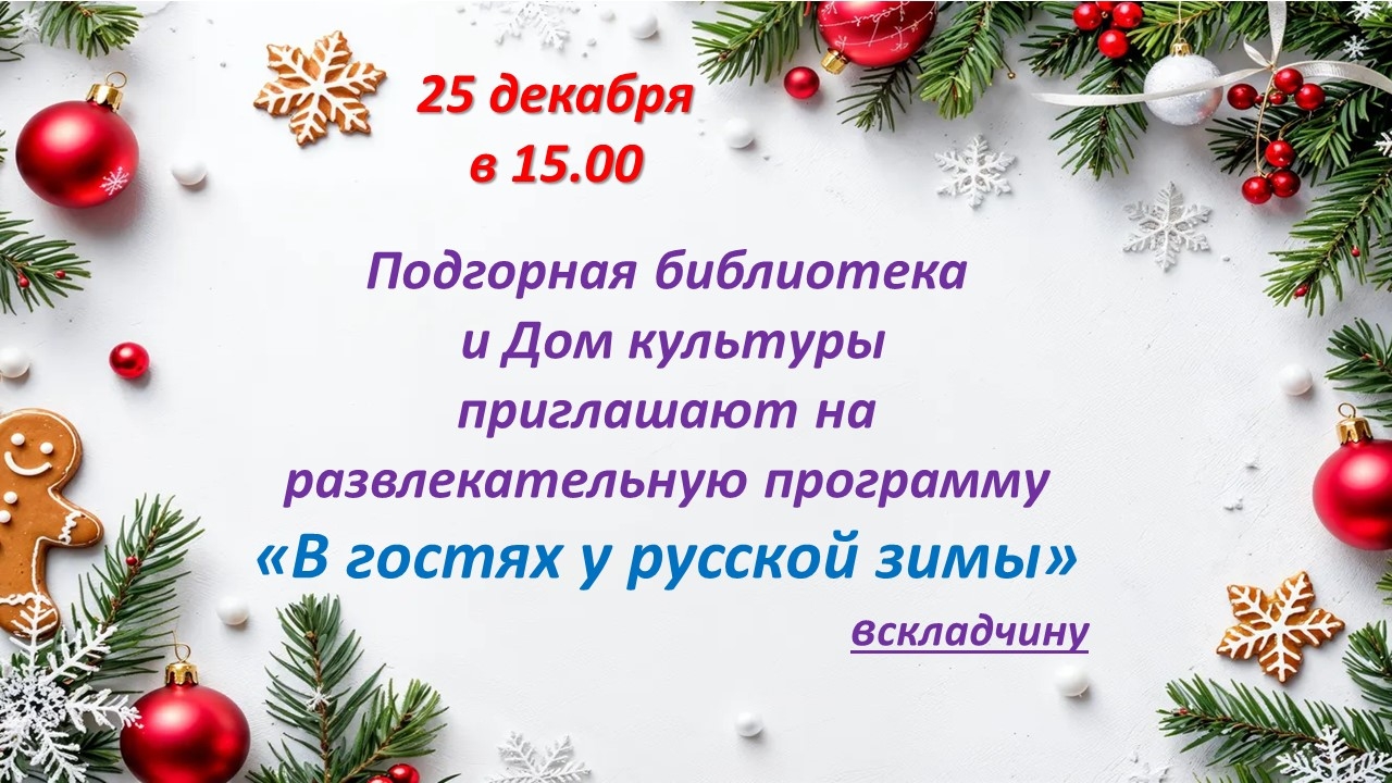 В гостях у русской зимы В гостях у русской зимы.